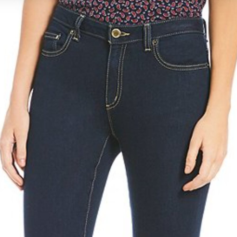 Michael Kors Selma Skinny Overdyed Indigo Jeans 2 - Picture 3 of 16